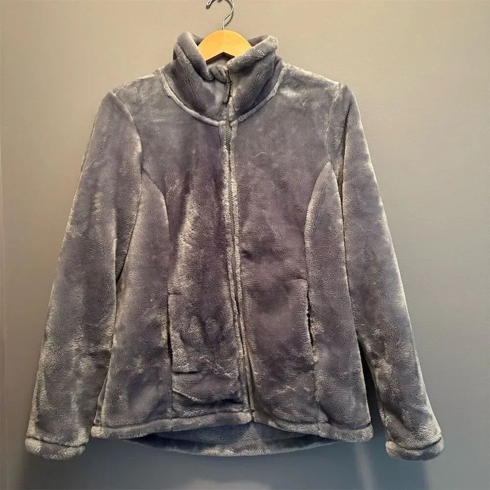 32 Degrees Women's Gray Plush Faux Fur Jacket Size M